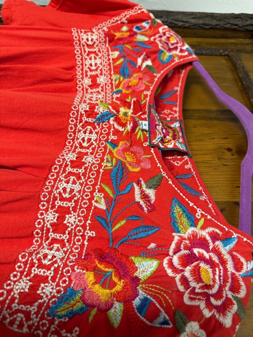 Johnny Was Cotton embroidered pieces. All 3 for less than one!! - Picture 11 of 12
